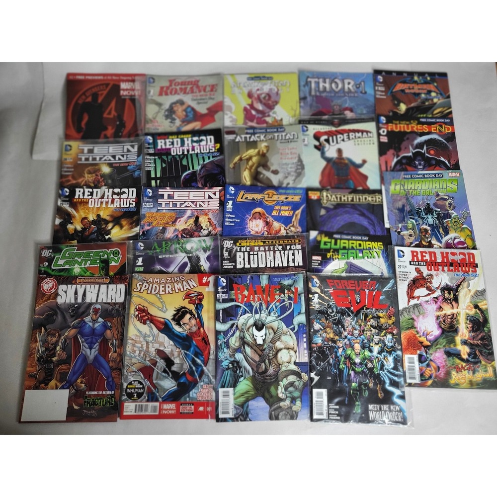 DC Marvel Comics Mixed Lot Amazing Spider-Man 1 Bane 1 New 52 Lot of 20